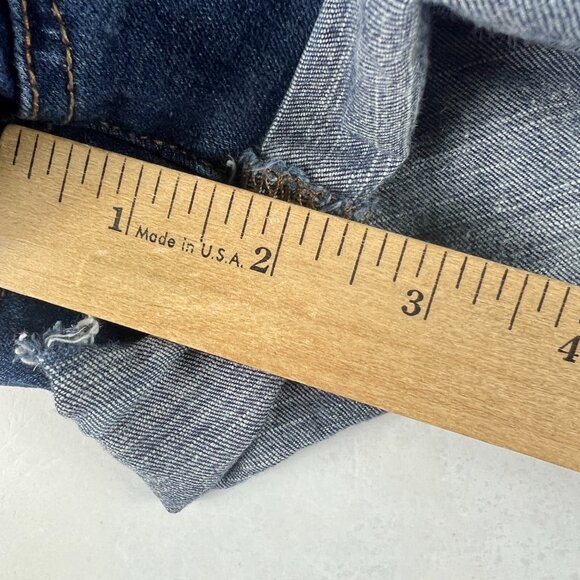 American Eagle Shorts Women's 27* Hi Rise Shortie Blue Cuffed Denim Jorts Tag 4 - Picture 13 of 16